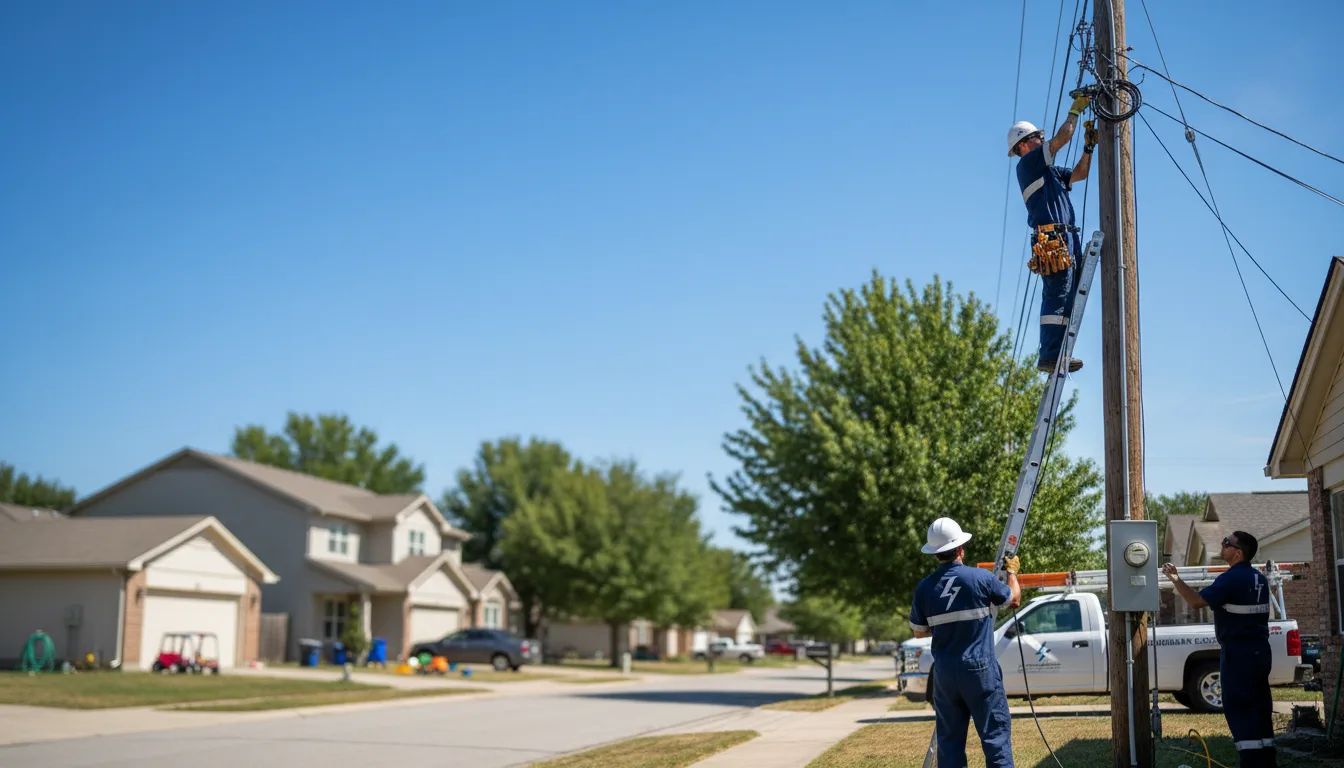 Residential electrician providing installation services in Dryden, MI